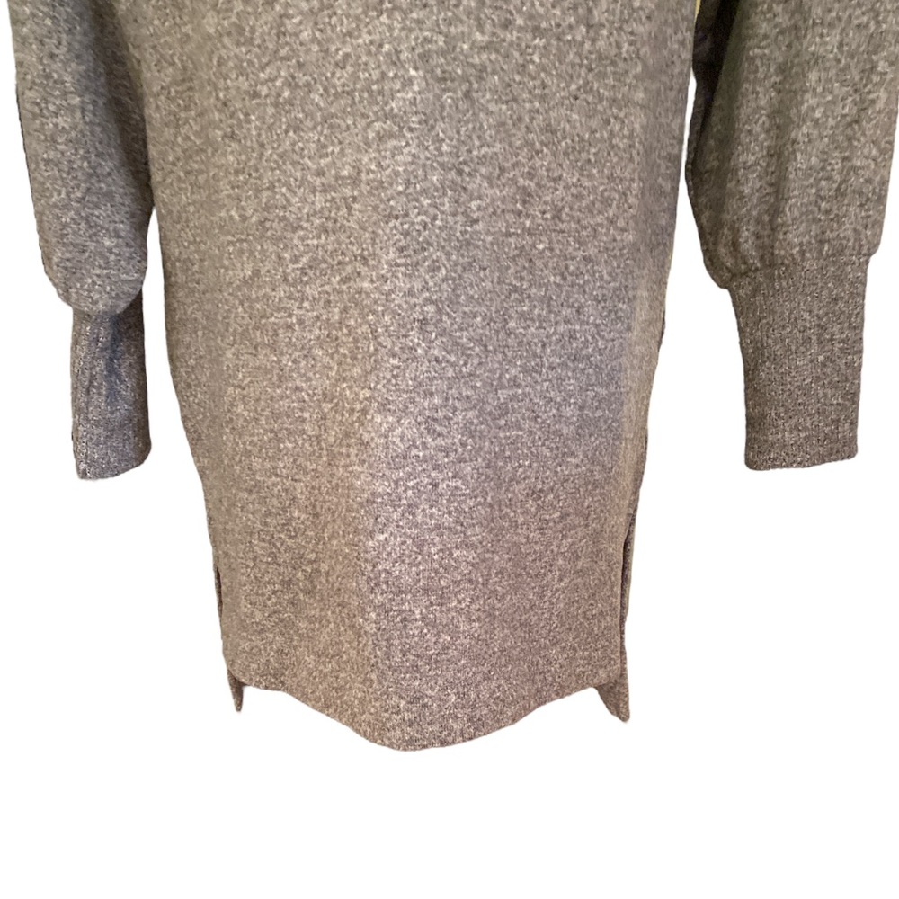Maeve Anthropologie Gray Knit Oversized Cowl Neck Soft Sweater Dress - XXS - Picture 4 of 12
